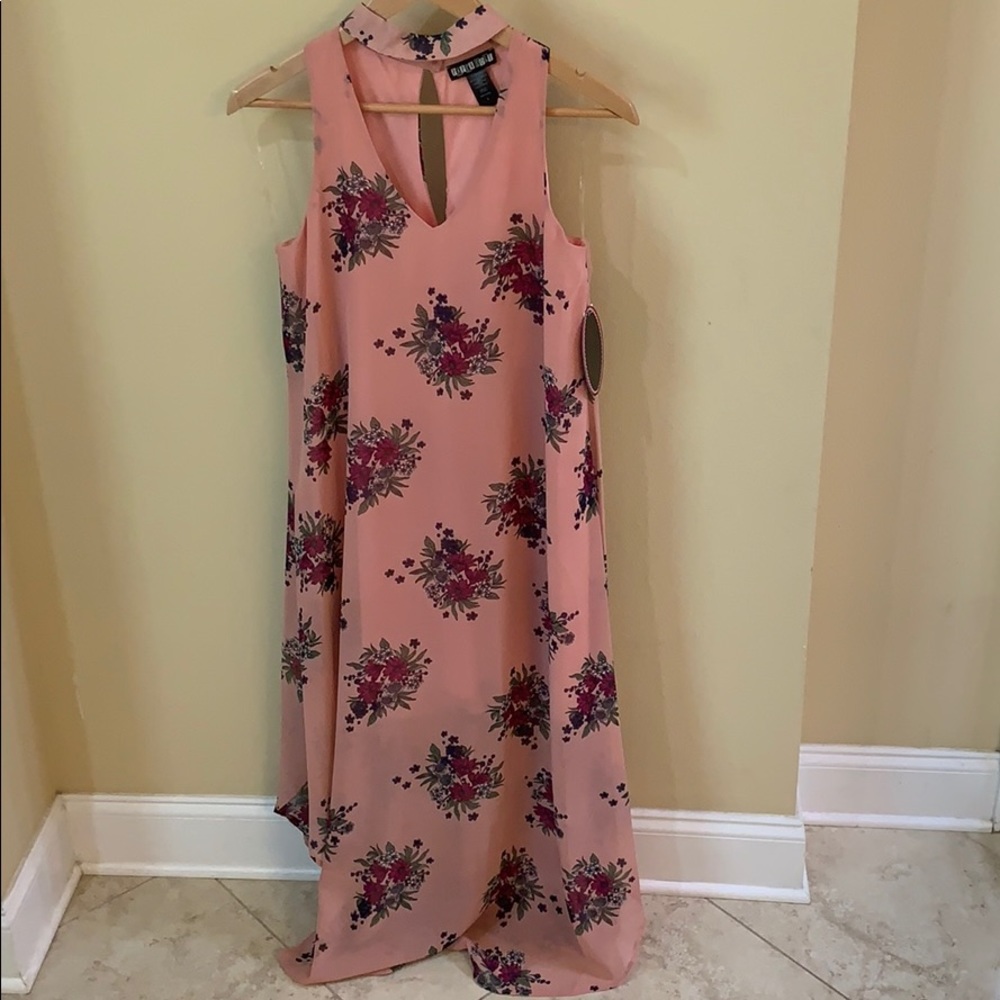 NWT Paper Doll citron collar tank dress